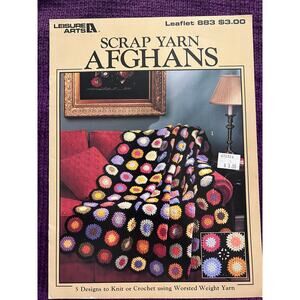 scrap yarn afghans Crochet pattern book